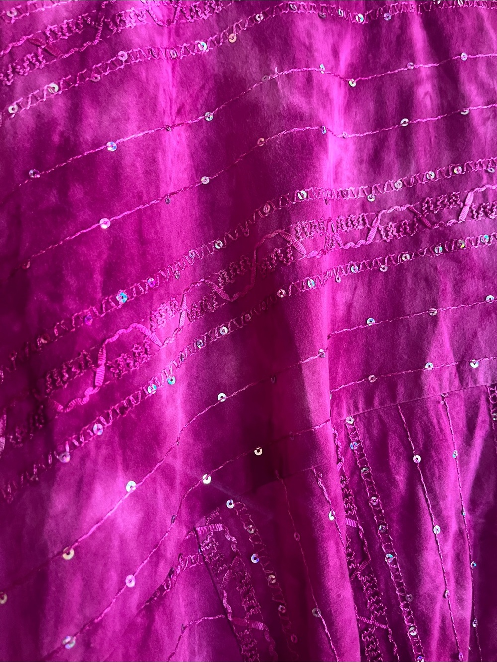 dressbarn Sleeveless Embellished Tank Top - Magenta - Picture 2 of 3